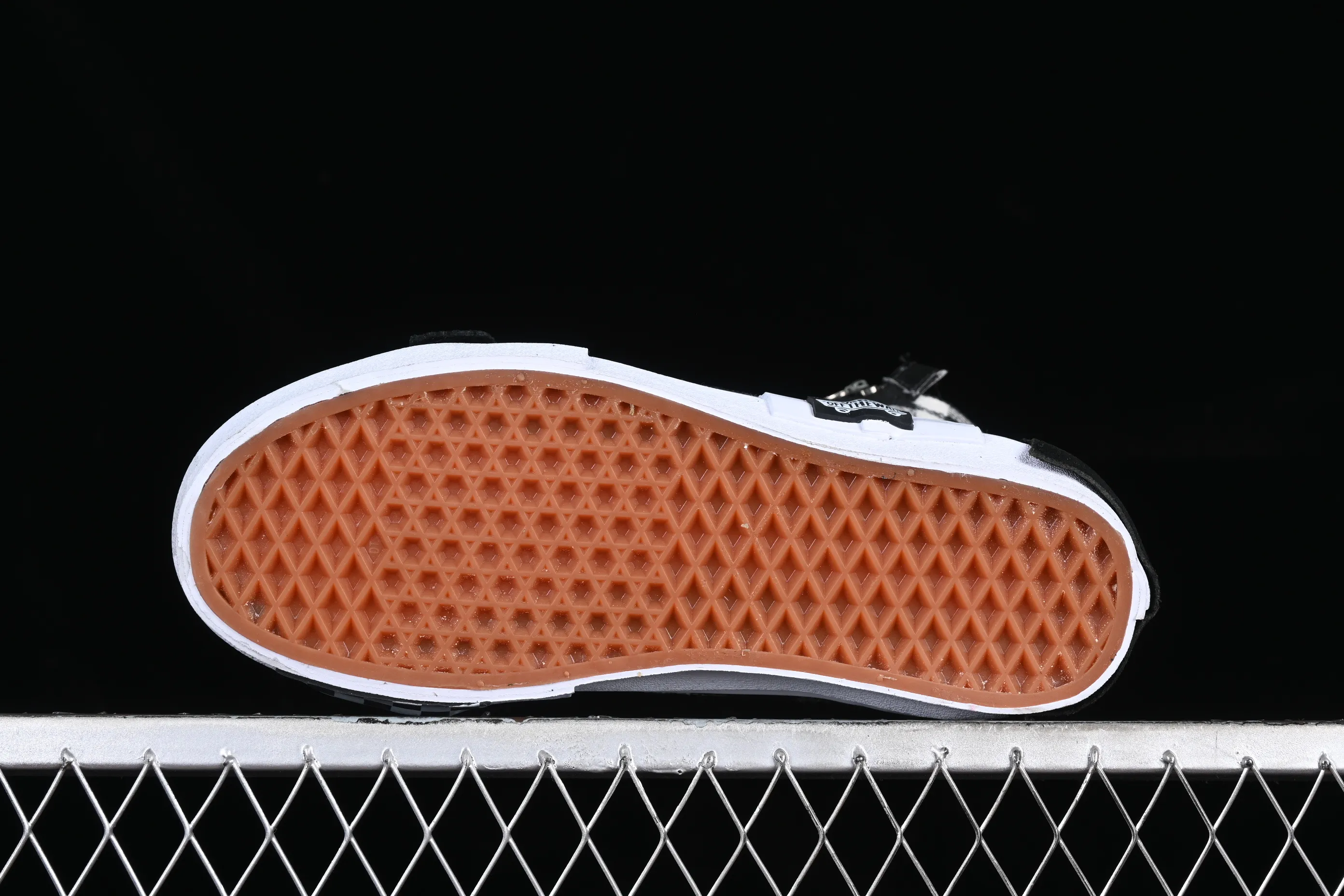All categories Vans Vans series Vans Hi Vans high-top Vans Vault Sk8-Hi Cap LX Deconstruction New black and white checkerboard high-top canvas vulcanized sneakers VN0A3WM1XOS